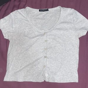 Brandy Melville Button Up Top